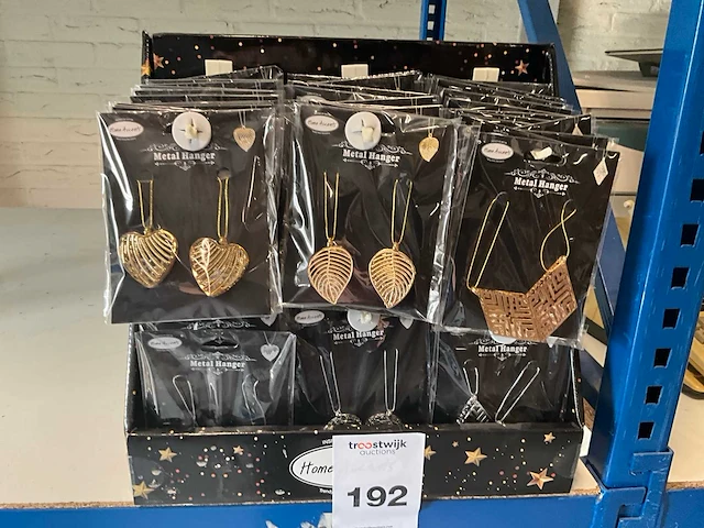 Home accent metalen hangers (60x) - afbeelding 2 van  5