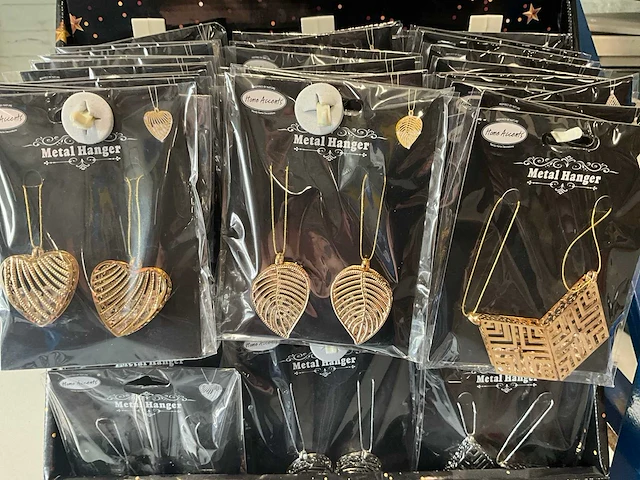 Home accent metalen hangers (60x) - afbeelding 4 van  5