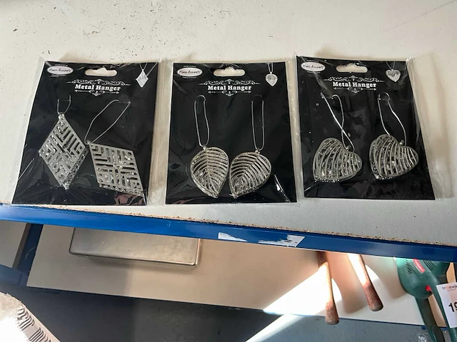 Home accent metalen hangers (60x) - afbeelding 5 van  5