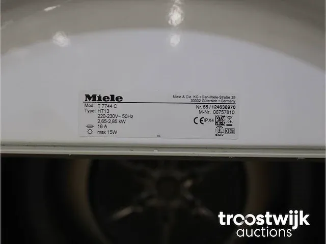 Homecare wasmachine & miele t 7744 c softcare system droger - afbeelding 8 van  8
