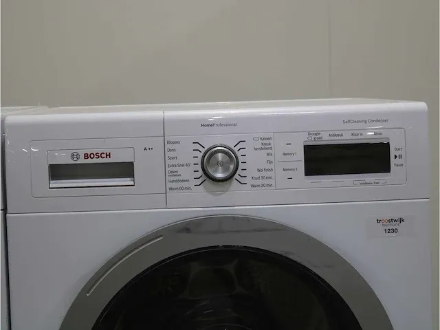 Homeprofessional wasmachine & bosch homeprofessional selfcleaning condenser a++ droger - afbeelding 6 van  8