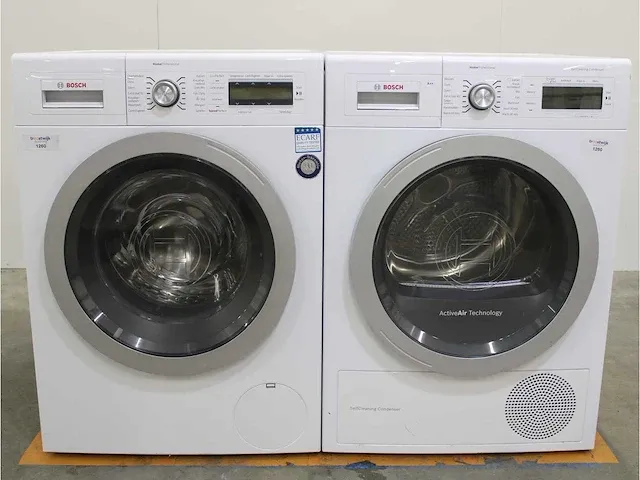 Homeprofessional wasmachine & bosch homeprofessional selfcleaning condenser a++ droger - afbeelding 1 van  8