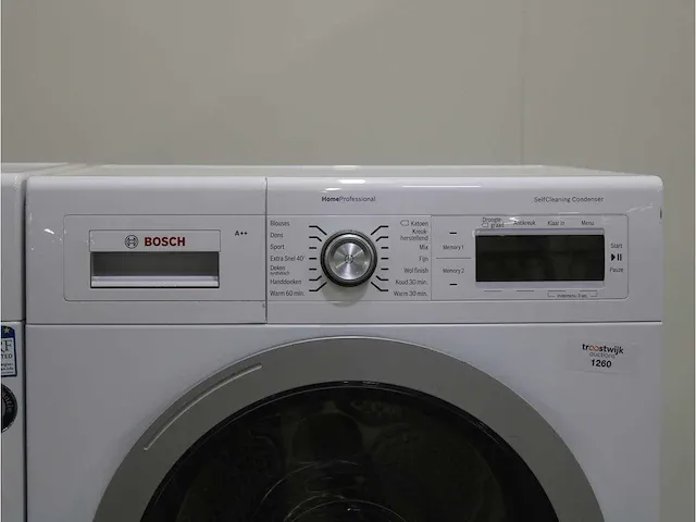 Homeprofessional wasmachine & bosch homeprofessional selfcleaning condenser a++ droger - afbeelding 6 van  8