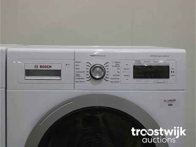 Homeprofessional wasmachine & bosch homeprofessional selfcleaning condenser a++ droger - afbeelding 6 van  8