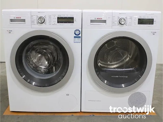 Homeprofessional wasmachine & bosch homeprofessional selfcleaning condenser a++ droger - afbeelding 1 van  8