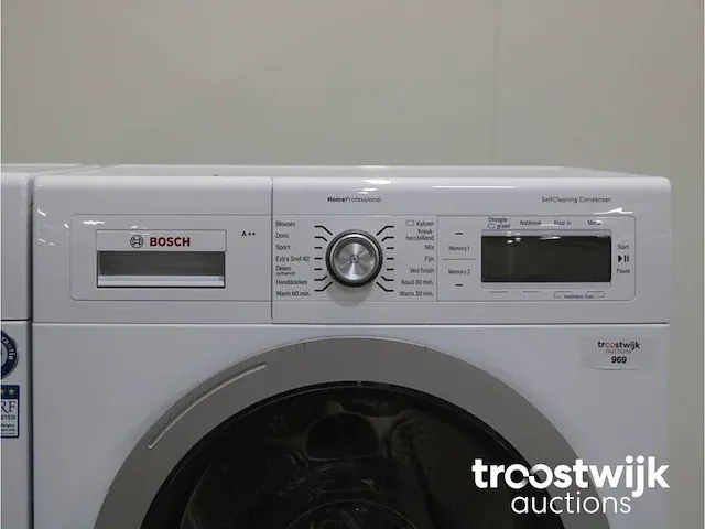 Homeprofessional wasmachine & bosch homeprofessional selfcleaning condenser a++ droger - afbeelding 6 van  8