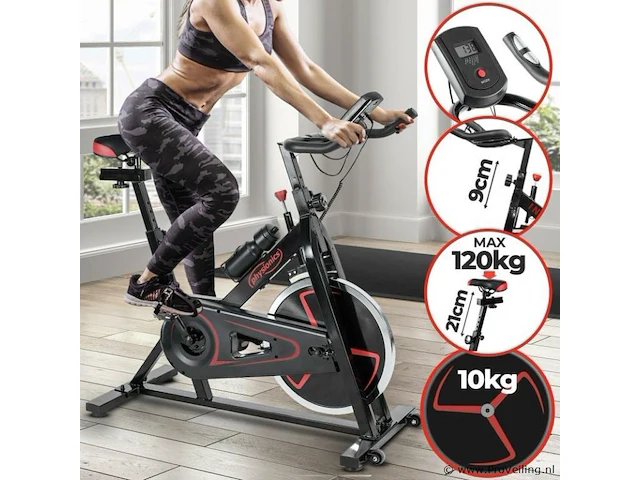 Hometrainer / fitnessfiets incl. display - afbeelding 1 van  12