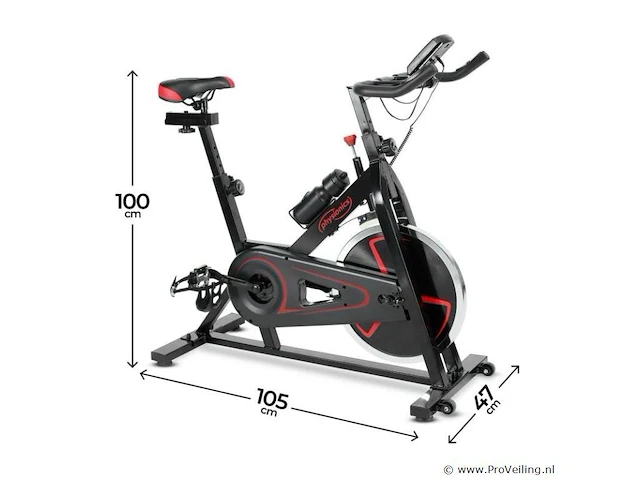 Hometrainer / fitnessfiets incl. display - afbeelding 8 van  12