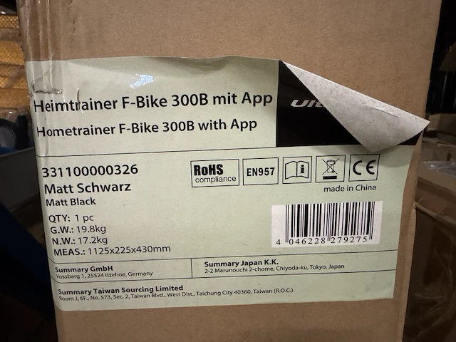 Hometrainer met lcd-display inklapbaar ultrasport, f-bike - afbeelding 4 van  4