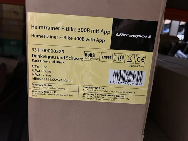 Hometrainer met lcd-display inklapbaar ultrasport, f-bike - afbeelding 4 van  4