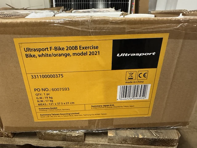 Hometrainer met rugleuning ultrasport - afbeelding 4 van  4