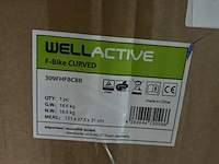 Hometrainer met rugleuning wellactive, f-bike curved - afbeelding 2 van  3
