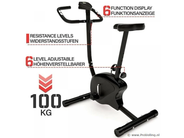 Hometrainer / speedbike 6 standen incl. lcd display - afbeelding 1 van  11
