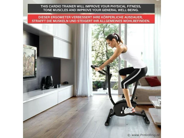 Hometrainer / speedbike 6 standen incl. lcd display - afbeelding 7 van  11