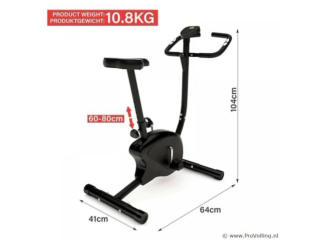 Hometrainer / speedbike 6 standen incl. lcd display - afbeelding 8 van  11
