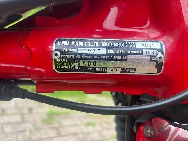 Honda - bromfiets - mt 50 - 1985 - moped - afbeelding 3 van  16