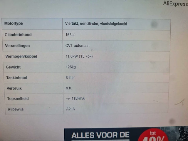 Honda - motor scooter - ses 150 dylan - mp-sn-08 - afbeelding 3 van  11