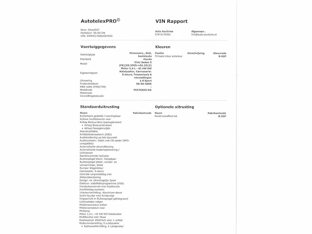 Honda civic 1.4 sport 2006, 56-sx-dn - afbeelding 25 van  32