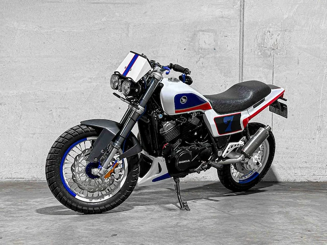 Honda vt 500e shadow chopper flat tracker 498cc 1983, mp-30-tx motorfiets - afbeelding 1 van  14