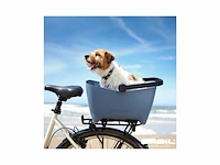 Hondenfietsmand elektrische fiets basil buddy 45 x 32 x 22 cm faded denim - afbeelding 2 van  3