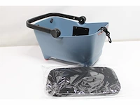 Hondenfietsmand elektrische fiets basil buddy 45 x 32 x 22 cm faded denim - afbeelding 3 van  3