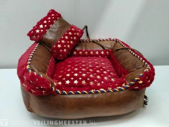 Hondenmand black line, rood/bruin - afbeelding 1 van  2