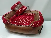 Hondenmand black line, rood/bruin - afbeelding 2 van  2