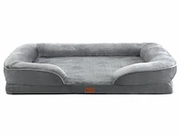 Hondenmand / kattenmand sheena xl - 105 x 82 cm - grijs - afbeelding 2 van  11