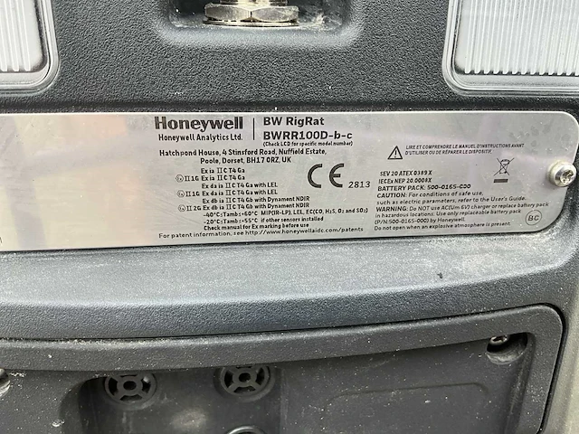 Honeywell bw rigrat bwrr100d-b-c gasdetector (2x) - afbeelding 2 van  10