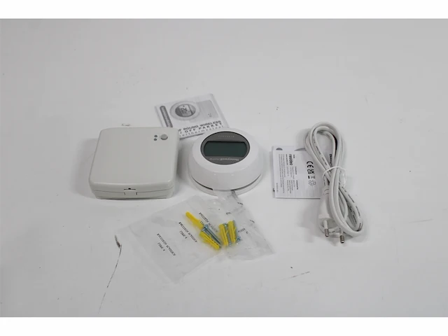 Honeywell round wireless aan/uit draadloze kamerthermostaat - met rf-module - afbeelding 3 van  3