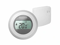 Honeywell round wireless aan/uit draadloze kamerthermostaat met rf-module wit/grijs - afbeelding 2 van  2