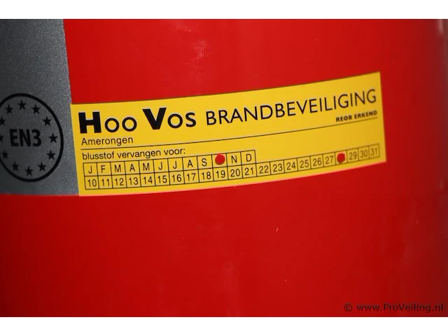 Hoo vos brandblusser, 6ltr fluorvrij schuim - afbeelding 3 van  3