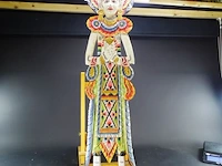 Hoog houten indisch snijwerk - afbeelding 1 van  5