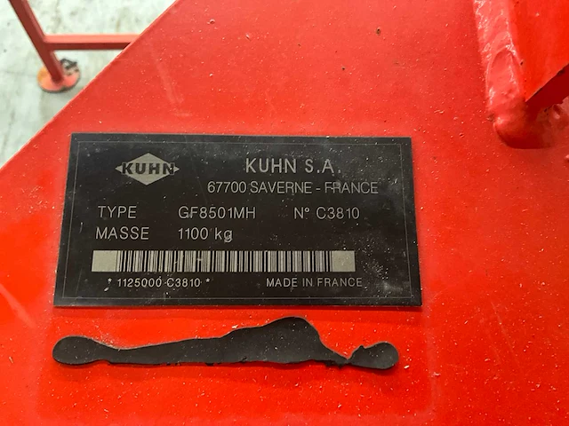 Hooischudder kuhn gf8501nh - afbeelding 8 van  8