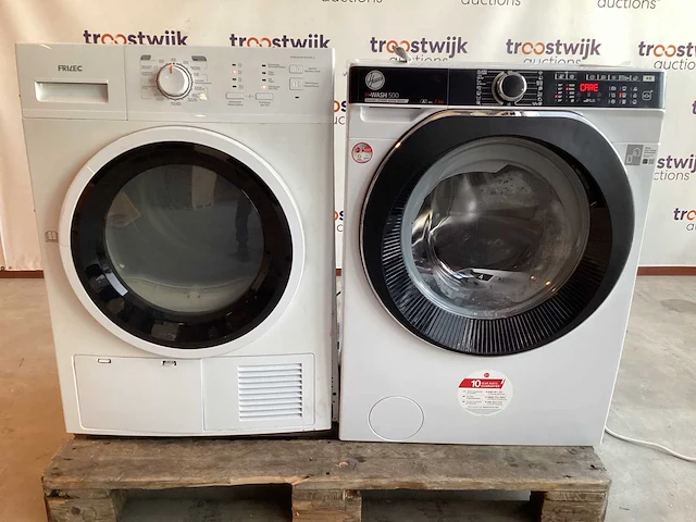 Hoover, frilec droger hwp447ambc7, koblenz8700twp-3 wasmachine (2x) - afbeelding 1 van  9