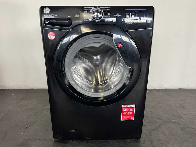 Hoover h3w492dabb wasmachine 9 kg 1400 rpm zwart - afbeelding 4 van  7