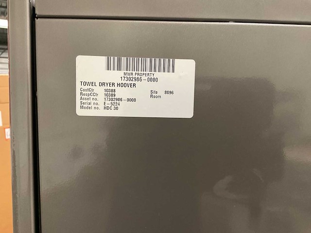 Hoover hdc30 wasdroger - afbeelding 10 van  10