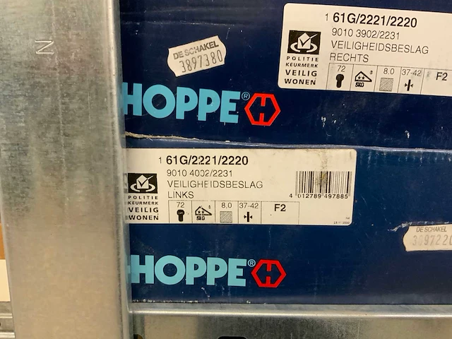 Hoppe veiligheidsbeslag (30x) - afbeelding 2 van  4