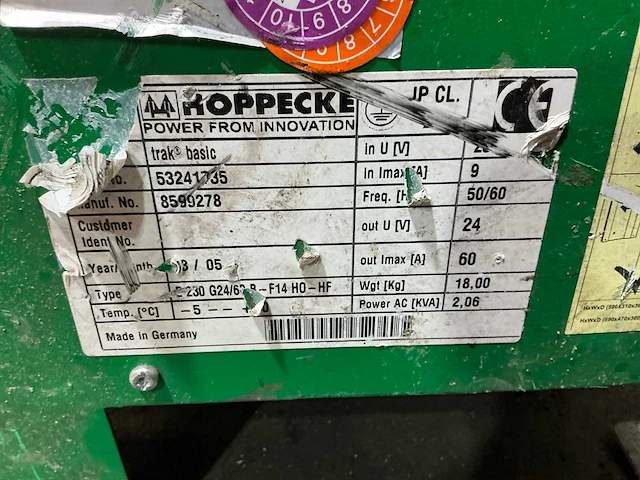 Hoppecke 24/60 acculader - afbeelding 6 van  6