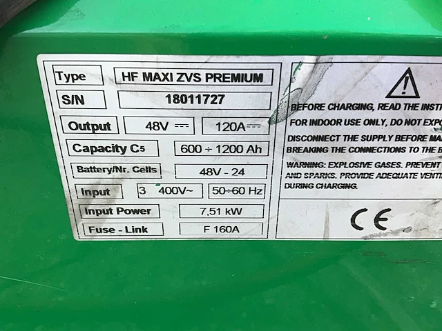 Hoppecke hf maxi acculader - afbeelding 5 van  5
