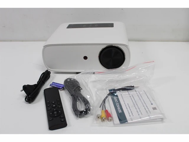 Hopvision 1080p full hd beamer 10.000 lumen ondersteunt 4k zwart - afbeelding 1 van  1