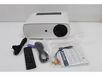 Hopvision 1080p full hd beamer 10.000 lumen ondersteunt 4k zwart