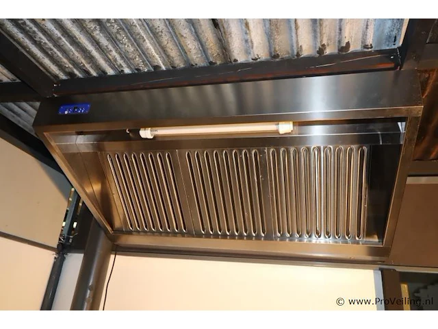 Horeca afzuigsysteem, rvs - 140x44x90cm - afbeelding 2 van  4
