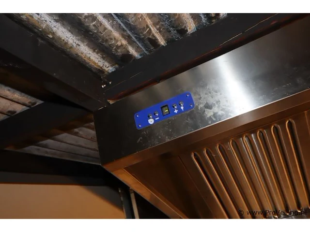 Horeca afzuigsysteem, rvs - 140x44x90cm - afbeelding 3 van  4