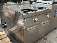 Horeca dubbele friteuse 80x88x85 zanussi - afbeelding 1 van  12
