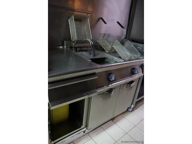 Horeca-frituur, rvs - 120x74x90cm - afbeelding 1 van  4