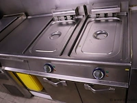 Horeca-frituur, rvs - 120x74x90cm - afbeelding 1 van  3