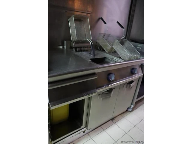 Horeca-frituur, rvs - 120x74x90cm - afbeelding 1 van  4