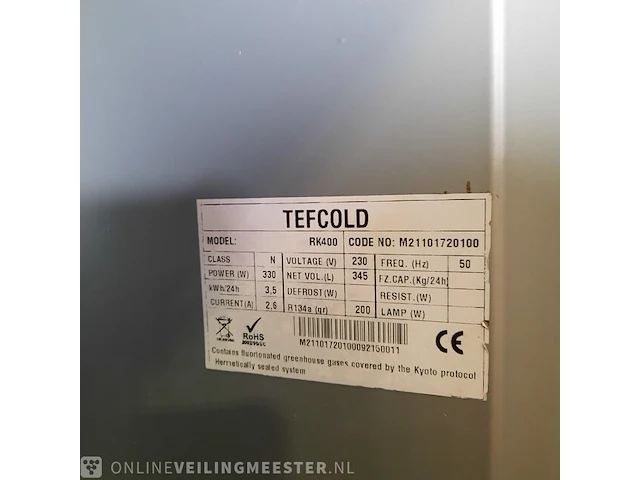 Horeca koelkast tefcold, rk400 - afbeelding 9 van  10