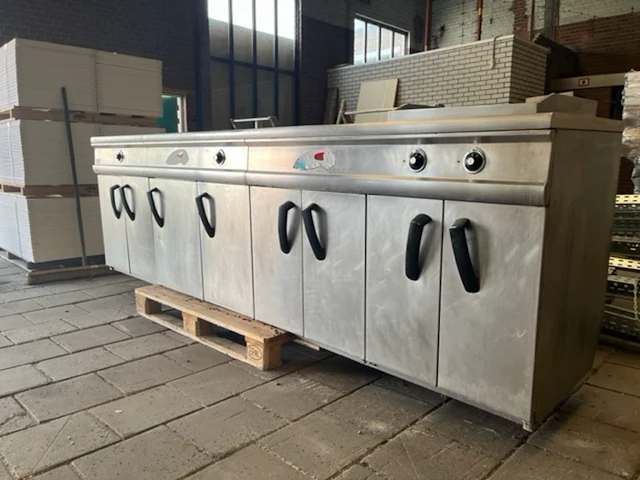 Horeca rvs frituurwand - afbeelding 1 van  9